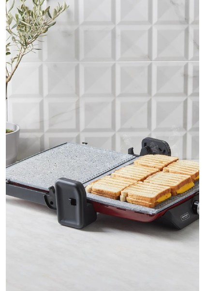 Gastro Classic Izgara ve Tost Makinesi Kırmızı indirimleri