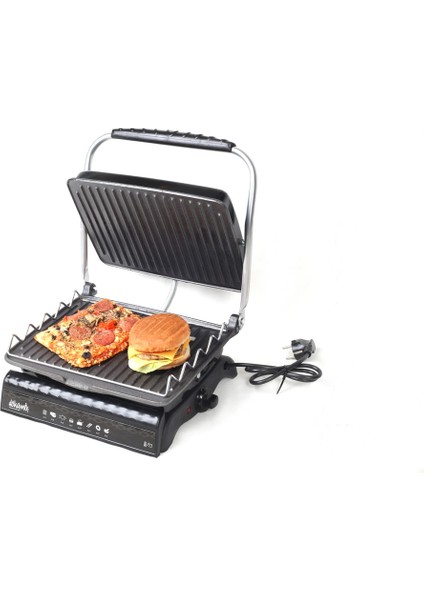 Ultra Plus Organik Demir Döküm Izgara& Tost Makinası Siyah Izgara Aparatlı,fırçalı,yağdanlık modelleri