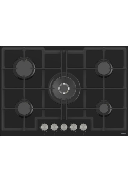 Flowart 75 Serisi Inizio Siyah Ankastre Set (D077-ED035-QMS63CS) 75CM Ocak