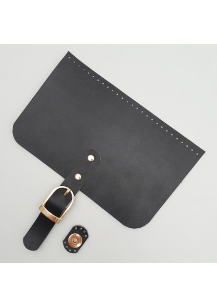 22X24 cm Gerçek Deri Siyah Renk Çanta Kapağı Light Gold Metalli fiyatları