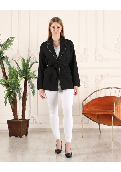 Beli Kuşaklı Kadın Blazer Ceket modelleri