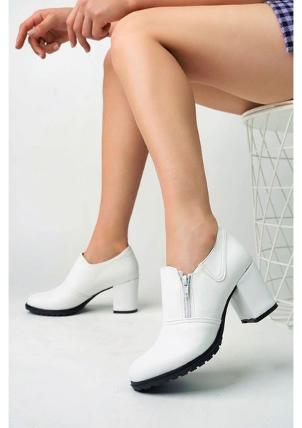 Beyaz Cilt Kadın Ayakkabı