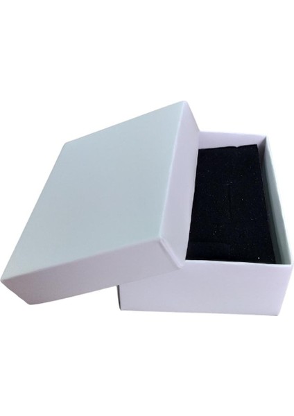 Beyaz Karton Kolye & Mini Set Kutusu 24'lü Paket (Içi Süngerli)