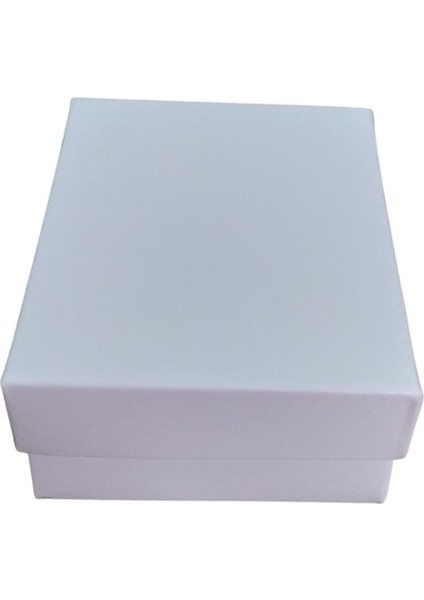 Beyaz Karton Kolye & Mini Set Kutusu 24'lü Paket (Içi Süngerli)