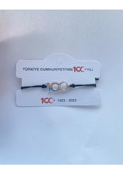 100. Yıl Asansör Ipli Bileklik Gümüş 1 Adet