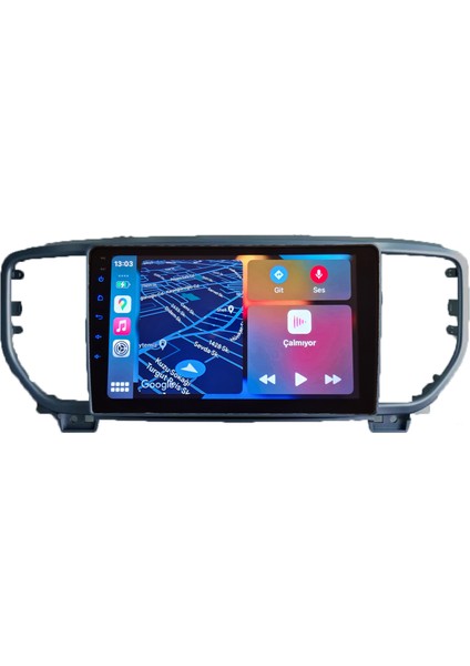 Kia sportage 2021-2019 Yıl Android Sürüm 13 Kablosuz Carplay Navigasyon Multimedya 9 Inç Ekran 2gb Ram 32GB Rom Hafıza modelleri