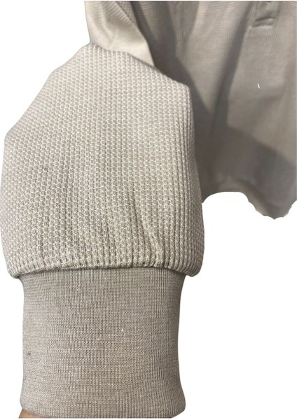 Waffle Desenli Polo Yaka Kazak modelleri