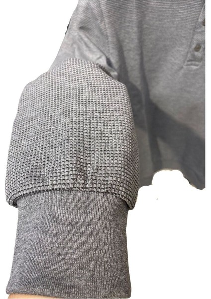 Waffle Desenli Polo Yaka Kazak modelleri