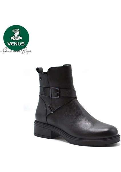 2353502K Kısa Topuk Kaymaz Deri Tokalı Kadın Bot fiyatları