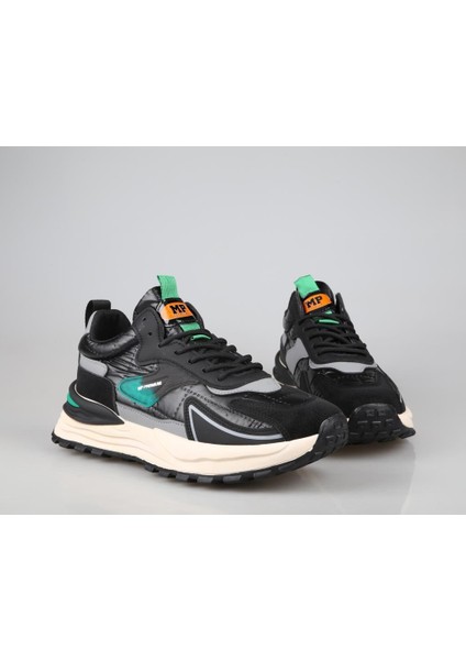 Mp 232-1235 Ithal Siyah Yeşil Erkek Sneakers fırsatları