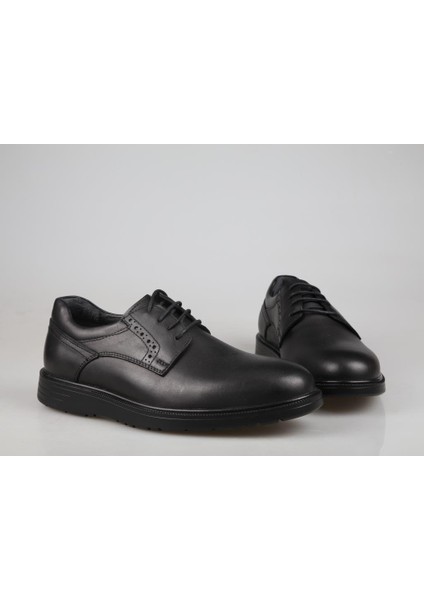 3K1221 Dr Jells Hakiki Deri Siyah Erkek Günlük Ayakkabı fırsatları