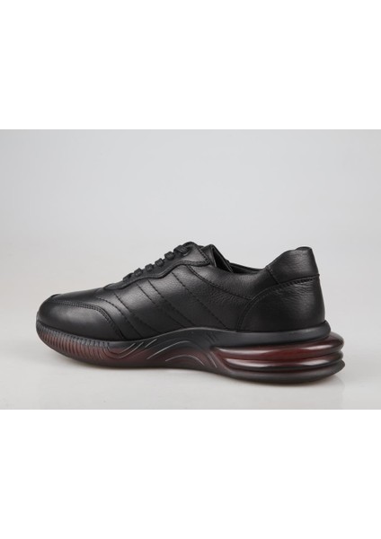 3K0738 Hakiki Deri Siyah Erkek Günlük Ayakkabı fiyatları