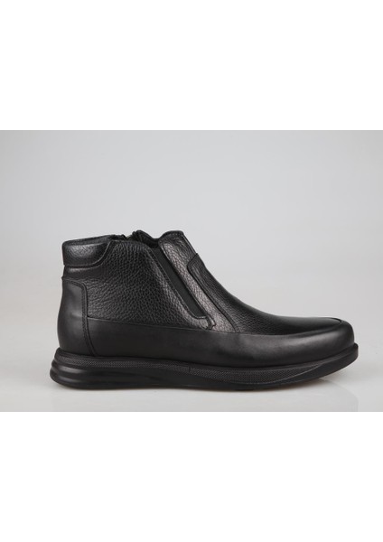 3K1393 Dr Jells Hakiki Deri Siyah Erkek Günlük Ayakkabı