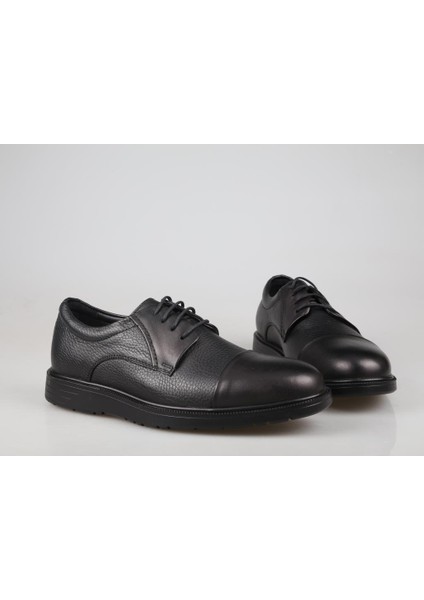 3K1222 Dr Jells Hakiki Deri Siyah Erkek Günlük Ayakkabı fırsatları
