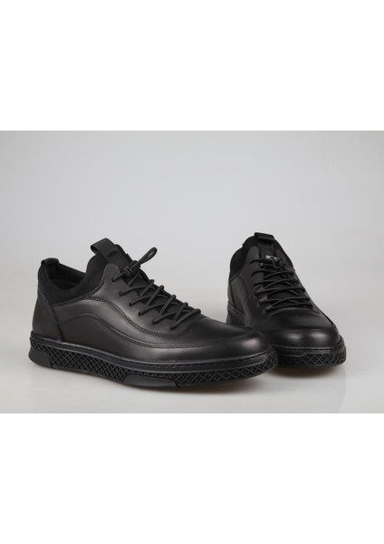 3K9169 Hakiki Deri Siyah Erkek Günlük Ayakkabı fırsatları