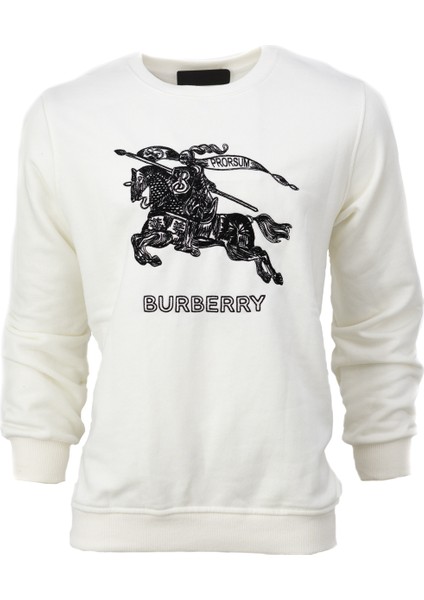 Erkek Berry Iki Iplik Sweatshirt Logolu Regular Fit