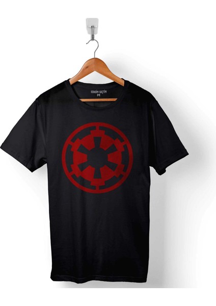 Galactic Empire Logo Star Wars Yıldız Savaşları Baskılı Tişört Unisex T-Shirt