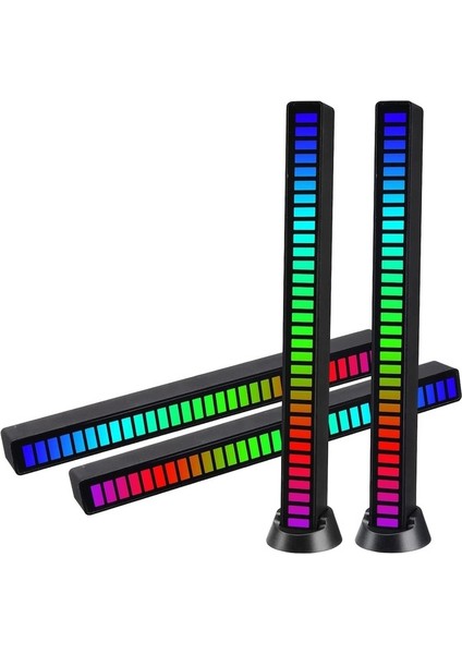 Sese Duyarlı Rgb Taşınabilir Ritim Işığı Ambiyans Aydınlatma  Ekolayzer LED USB Girişli LED Bar