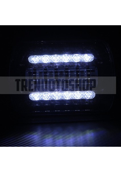 7'' x 6'' Beyaz Angel Adaptif Cree Angel Offroad LED Lamba Drl