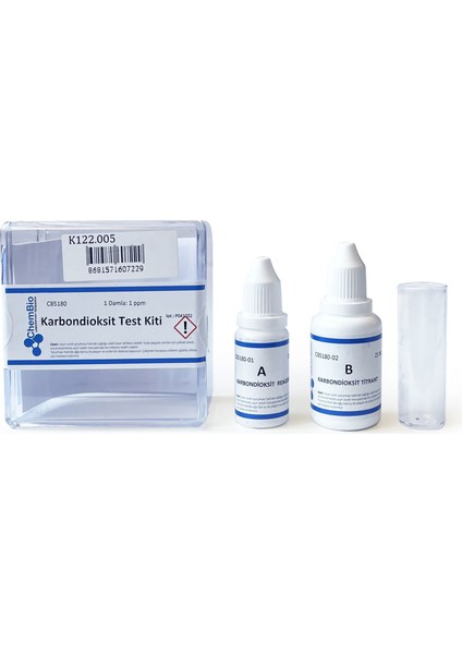 Karbondioksit Test Kiti 70 Test Titrimetrik 1 Ppm/damla