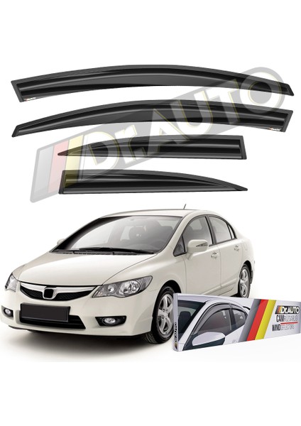 Honda Civic Fd6 2007-2012 Arası Cam Rüzgarlığı 4lü