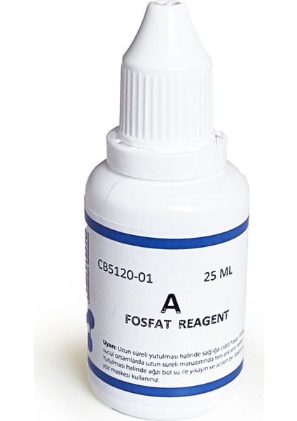 Fosfat (Orto) Test Kiti 100 Test (0,5 - 1 - 2,5 - 5 - 10 -30 Ppm)