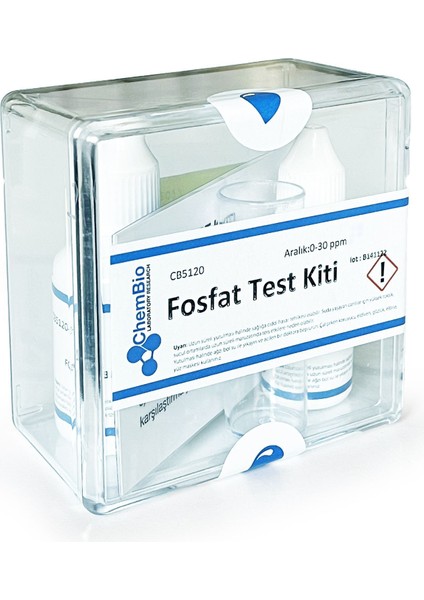 Fosfat (Orto) Test Kiti 100 Test (0,5 - 1 - 2,5 - 5 - 10 -30 Ppm)