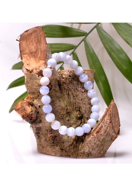 Kalsedon Taşı Bileklik - 8 mm fiyatları