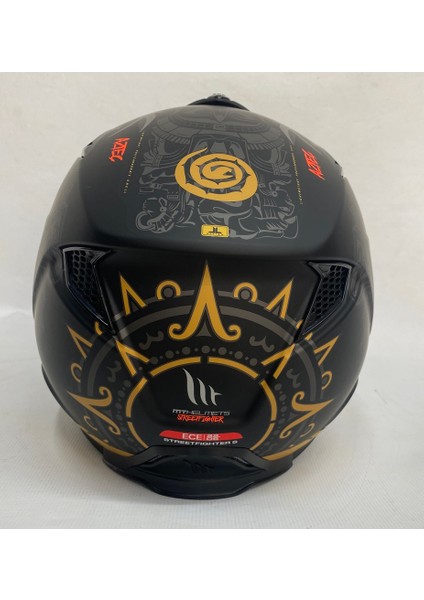 Streetfighter Sv Aztec B3 Mat Siyah Sarı Modüler indirimleri