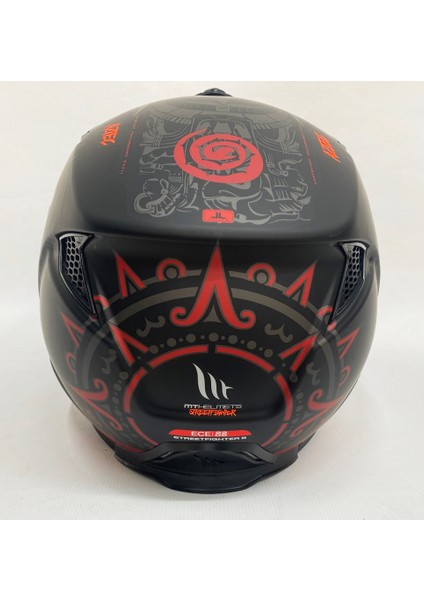 Streetfighter Sv Aztec B5 Mat Siyah Kırmızı Modüler