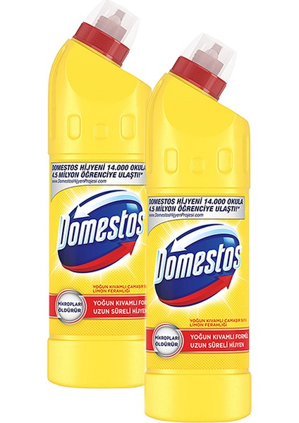 Limon Ferahlığı Çamaşır Suyu 750 ml x 2 Adet