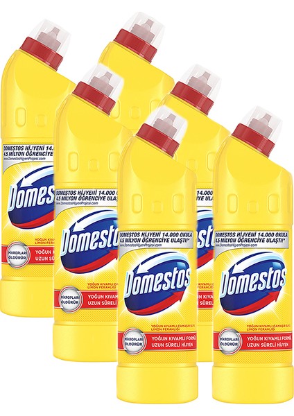 Limon Ferahlığı Çamaşır Suyu 750 ml x 6 Adet