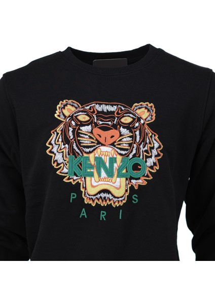 Erkek Enzo Iki Iplik Sweatshirt Logolu Regular Fit