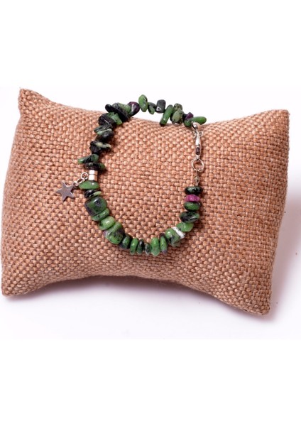 Anyolit Taşı Şekilsiz Bileklik - Kırık Taş Bileklik