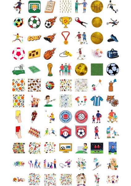 500 Adet Erkek Çocuklar Için Spor Sticker - Etiket modelleri