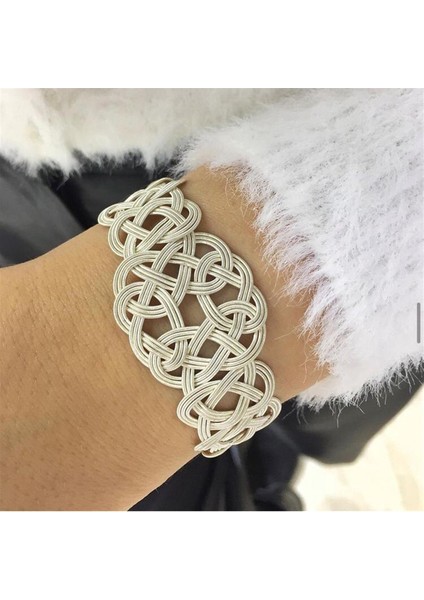 Kadın Aşk Düğümü Kazaziye Gümüş Bileklik