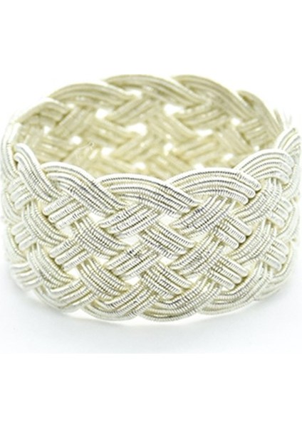 Kadın Beyaz Kazaziye Gümüş Yüzük fiyatları