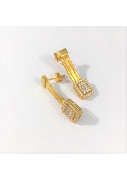 Kadın Bagetli Hasır Gümüş Küpe fiyatları