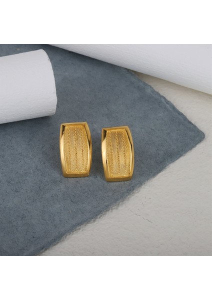 Kadın Gümüş Hasır Küpe