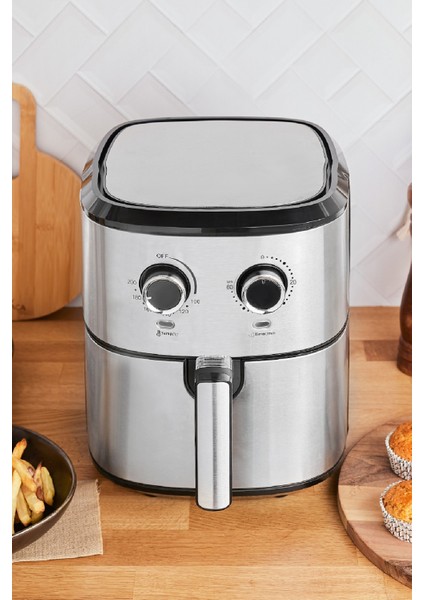 Multifry Inox Double Pan Airfryer 5,5 Litre Xl