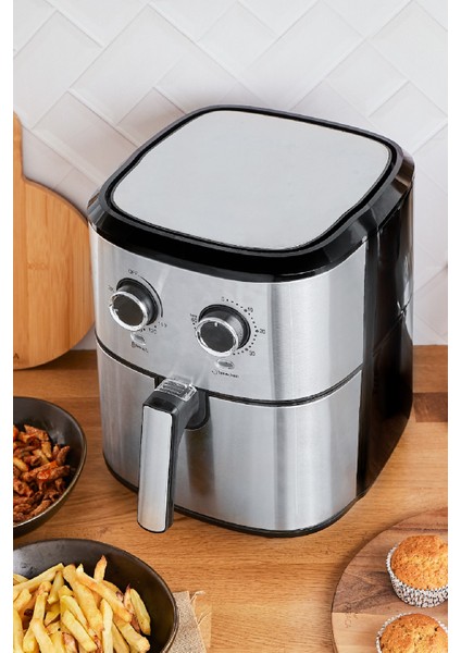 Multifry Inox Double Pan Airfryer 5,5 Litre Xl