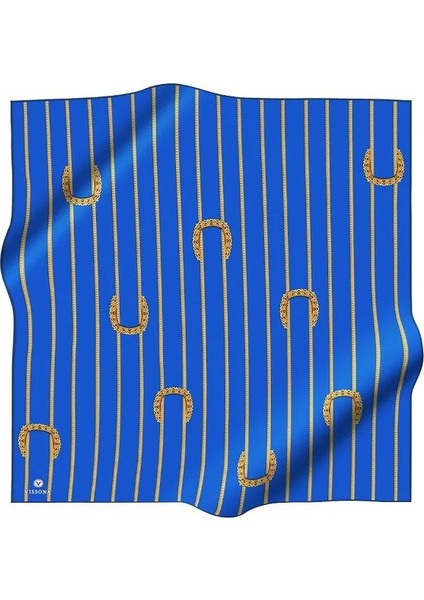 Tivil Gold-Saks Mavisi İpek Eşarp 10502-01-32 fiyatları