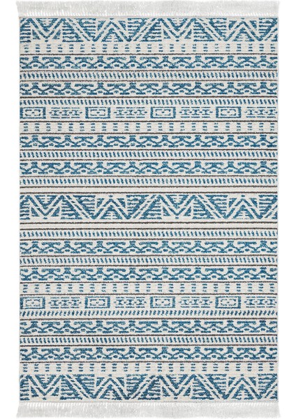 Dijital Mutfak Halısı Trend Keçe Kaymaz Taban Saçaklı Iskandinav Adelia Lacivert fiyatları