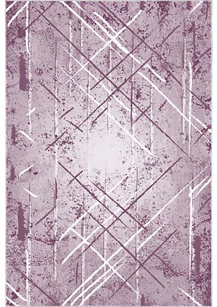 Dijital Mutfak Halısı Trend Keçe Kaymaz Taban Modern Allissa Mor fiyatları