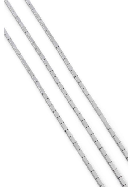 Hematit Doğal Taş Parlak Gümüş Dikdörtgen Kesim 2X4MM Dizi fiyatları