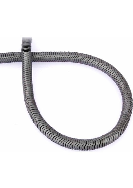 Hematit Doğal Taş Gri Rondela Kesim 6X1MM Dizi