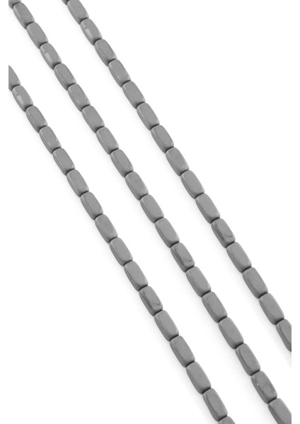 Hematit Doğal Taş Mat Gri Dikdörtgen Kesim 4X8MM Dizi fiyatları