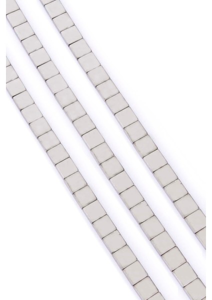 Hematit Doğal Taş Açık Gri Kare Kesim 8X8X3MM Dizi fiyatları
