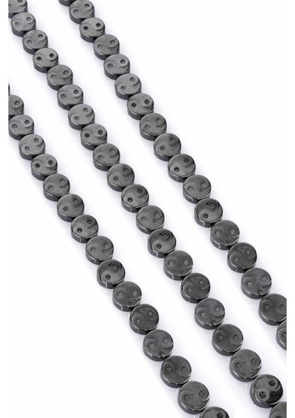 Hematit Doğal Taş Füme Daire Kesim 10X3MM Dizi fiyatları