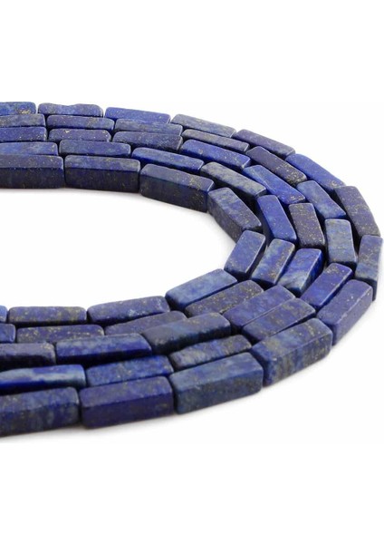 Lapis Lazuli Doğal Taş Parlak Dikdörtgen Kesim 4X13MM Dizi
